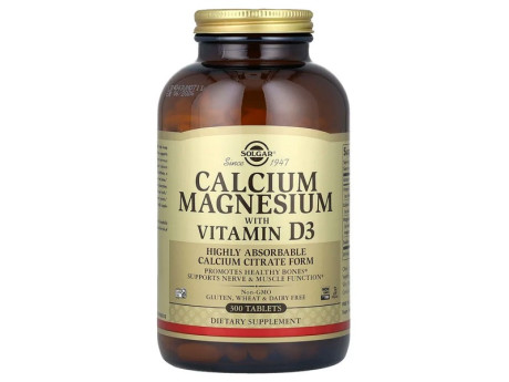 Calcium Magnesium D3 Solgar (300 таблеток)