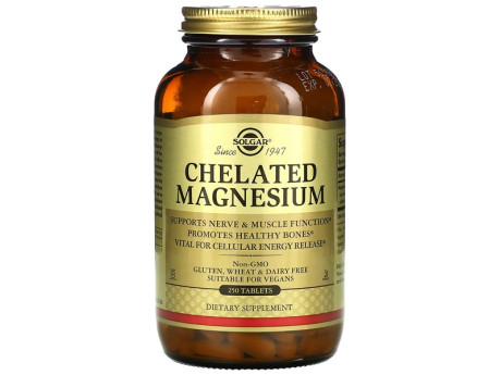 Magnesium Chelated Solgar (250 таблеток)
