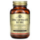 Zinc Citrate 30мг Solgar (100 вег капсул)