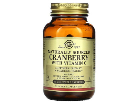 CRANBERRY with Vitamin C Solgar (60 вег капсул)