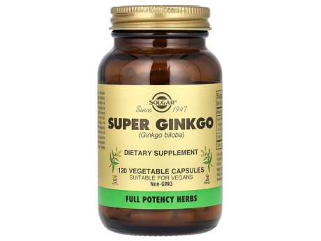 Ginkgo Biloba Solgar (120 вег капсул)