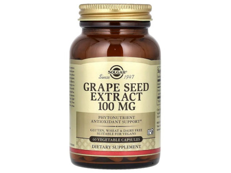 Grapeseed Extract 100мг Solgar (60 вег капсул)