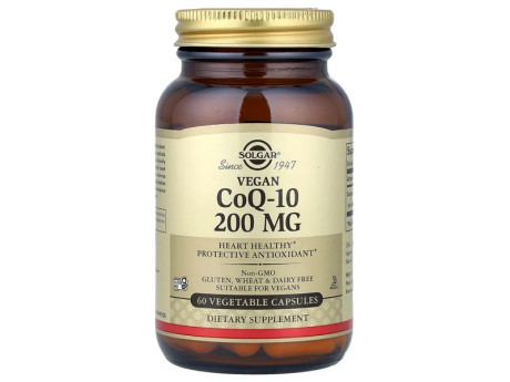 CoQ-10 Megasorb 200мг Solgar (60 вег капсул)