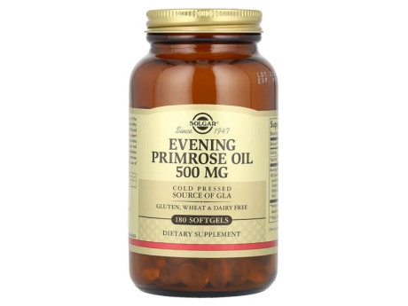 Evening Primrose Oil 500мг Solgar (180 капсул)