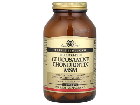 Triple Strength Glucosamine Chondroitin MSM Solgar (120 таблеток)