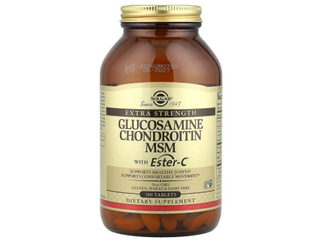 Triple Strength Glucosamine Chondroitin MSM Solgar (180 таблеток)