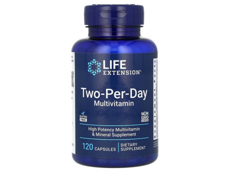 Two-Per-Day Multivitamin Life Extension (120 капсул)