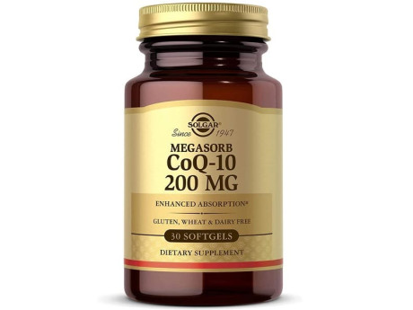 CoQ-10 Megasorb 200мг Solgar (30 капсул)