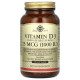 Vitamin D3 25мкг 1000 IU Solgar (250 капсул)