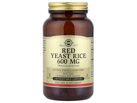 Red Yeast Rice 600мг Solgar (60 вег капсул)