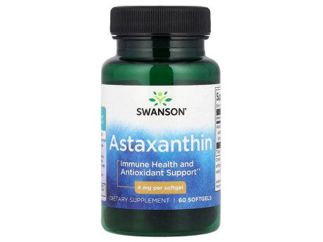 Astaxanthin 4мг Swanson (60 капсул)