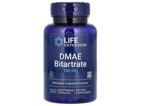 DMAE Bitartrate 150мг Life Extension (200 вег капсул)
