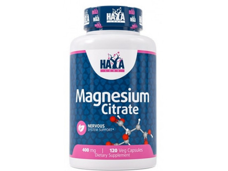 Magnesium Citrate 400мг Haya Labs (120 вег капсул)