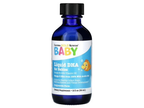Baby's DHA with Vitamin D3 California Gold Nutrition (59 мл)