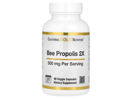 Bee Propolis 500мг California Gold Nutrition (90 вег капсул)