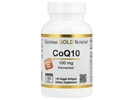 CoQ10 100мг California Gold Nutrition (120 вег капсул)