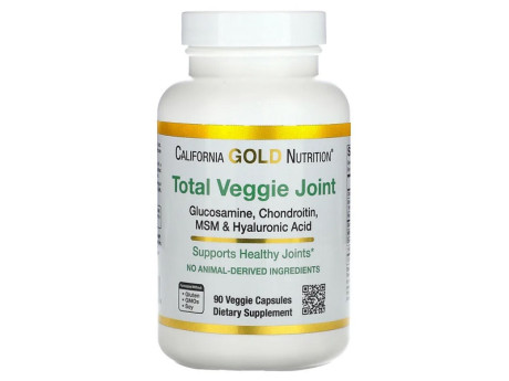 Glucosamine Chondroitin MSM and Hyaluronic Acid California Gold Nutrition (90 вег капсул)