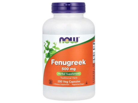 FENUGREEK 500мг Now Foods (250 вег капсул)