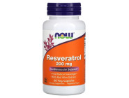 Resveratrol 200мг Now Foods (60 вег капсул)