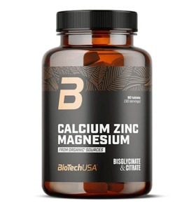 Calcium Zinc Magnesium from organic sources BiotechUSA (90 таблеток)
