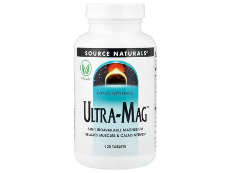 ULTRA-MAG Source Naturals (120 таблеток)