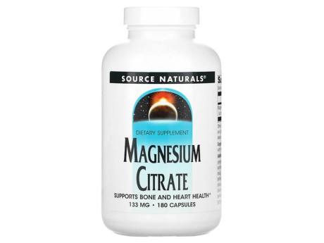MAGNESIUM CITRATE 133мг Source Naturals (180 капсул)