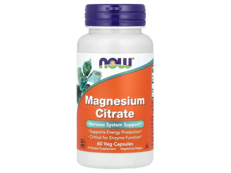 Magnesium Citrate NOW foods (60 вег капсул)