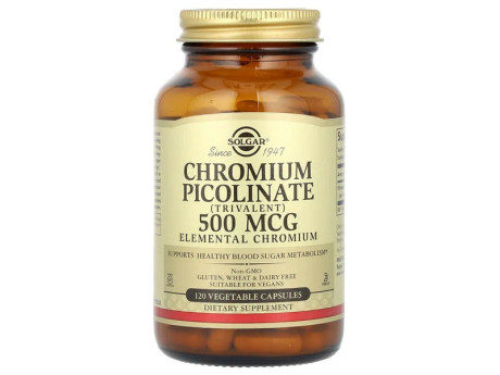 Chromium Picolinate 500мкг Solgar (120 вег капсул)