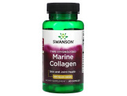 Type I Hydrolyzed Marine Collagen Peptides 400мг Swanson (60 капсул)