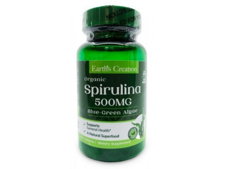 Spirulina 500мг Earth‘s Creation (100 таблеток)