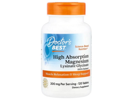 High Absorption Magnesium 100мг Doctor's Best (120 таблеток)