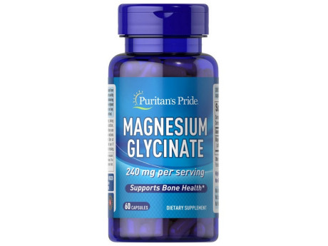 Magnesium Glycinate 240мг Puritan's Pride (60 капсул)