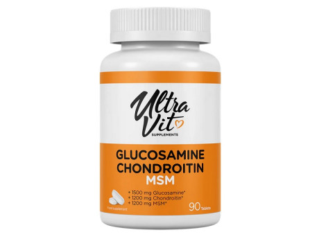 ULTRAVIT Glucosamine Chondroitin MSM VPLab (90 таблеток)