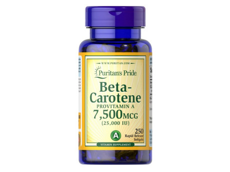Beta-Carotene 7500мкг Puritan's Pride (250 капсул)