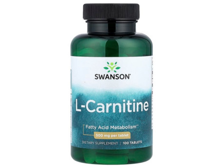 L-Carnitine 500мг Swanson (100 таблеток)