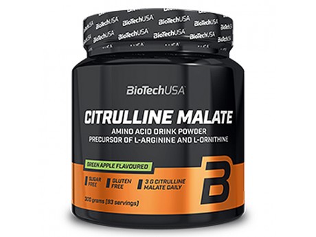 CITRULLINE MALATE POWDER Green Apple (300 грамм) 