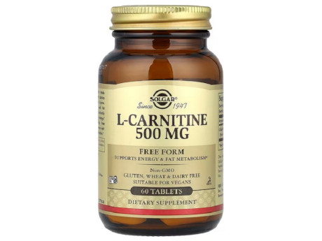 L-Carnitine 500мг Solgar (60 таблеток)