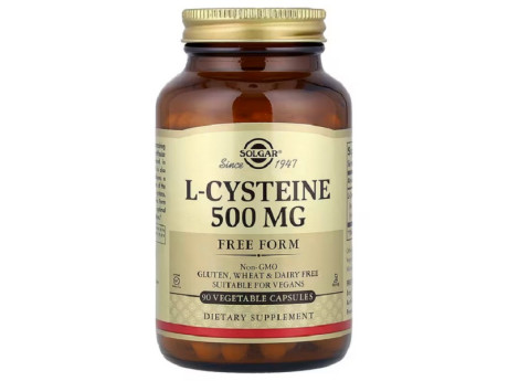 L-Cysteine 500мг Solgar (90 вег капсул)