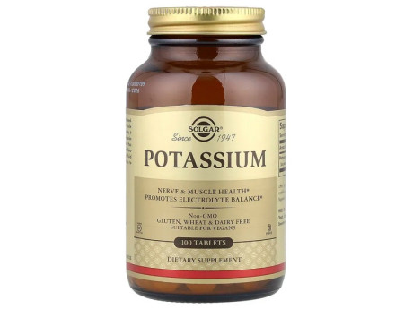 Potassium Solgar (100 таблеток)