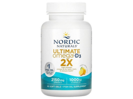 Ultimate Omega-D3 2X Nordic Naturals (60 капсул)