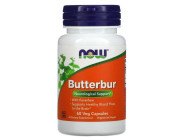 BUTTERBUR EXT 75мг Now Foods (60 вег капсул)