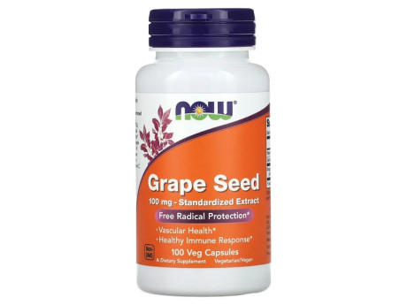 GRAPE SEED EXTRACT 250мг Now Foods (90 вег капсул)