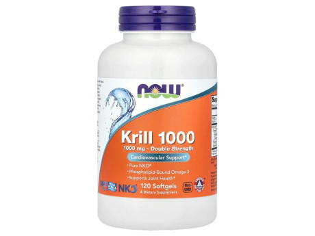 KRILL OIL 1000мг Now Foods (120 вег капсул)