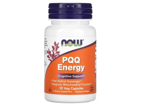 PQQ ENERGY 20мг PLUS Now Foods (30 вег капсул)