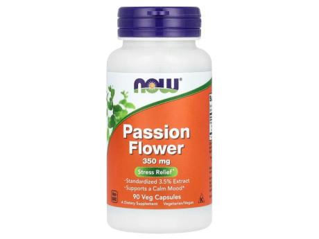 PASSIONFLOWER EXT 3.5% Now Foods (90 вег капсул)