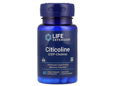 Citicoline (CDP-Choline) Life Extension (60 вег капсул)