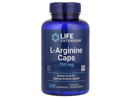 L-Arginine Caps 700мг Life Extension (200 капсул)