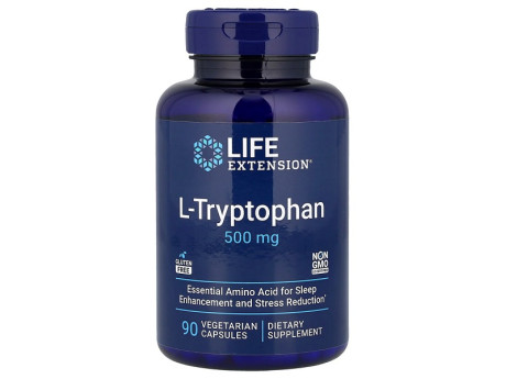L-Tryptophan 500мг Life Extension (90 вег капсул)