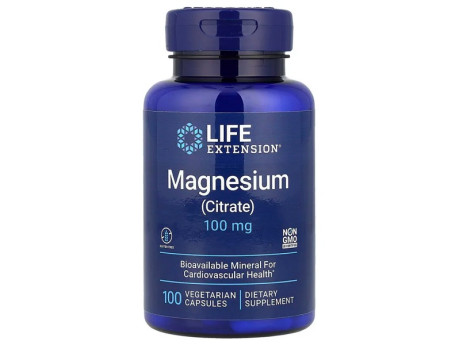 Magnesium (Citrate) 100мг Life Extension (100 вег капсул)