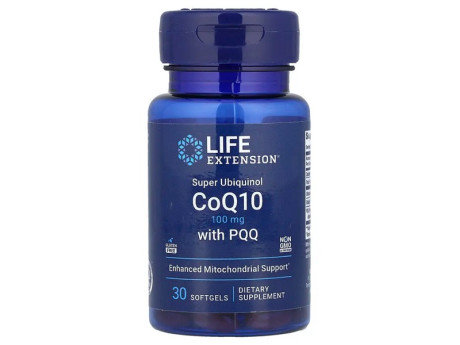 Super Ubiquinol CoQ10 with PQQ 100мг Life Extension (30 капсул)